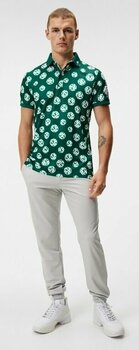 J.Lindeberg Tour Tech Regular Fit Print Polo Rain Forest Sphere Dot M