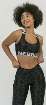 Bielizna do fitnessa Nebbia Nature Inspired Sports Bra Black M Bielizna do fitnessa - 3