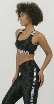 Fitness fehérnemű Nebbia Nature Inspired Sports Bra Black M Fitness fehérnemű - 4