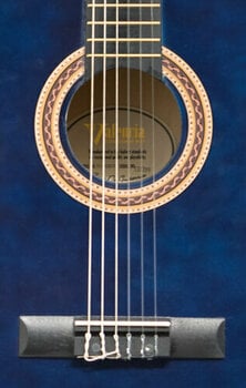 Guitare classique taile 1/2 pour enfant Valencia VC102 1/2 Blue Sunburst - 3