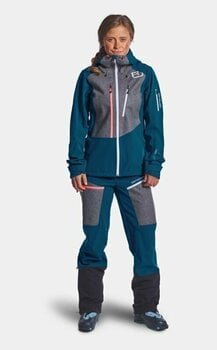 Skijakke Ortovox Pordoi Jacket W Petrol Blue L - 7