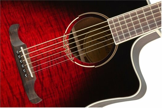 electro-acoustic guitar Fender T-Bucket 300-CE RW Trans Cherry Burst - 5