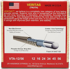 Struny pre akustickú gitaru DR Strings VTA-12/56 Struny pre akustickú gitaru - 1