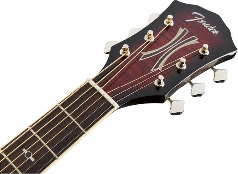 guitarra eletroacústica Fender T-Bucket 300-CE RW Trans Cherry Burst - 8