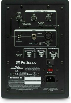 2-pásmový aktívny štúdiový monitor Presonus Eris E5 + Temblor T10 - 3