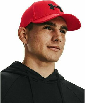 Cap Under Armour Men's UA Blitzing Adjustable Hat Red/Black - 3