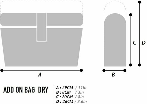 Kerékpár táska Woho X-Touring Add-On Handlebar Pack Dry Honeycomb Iron Grey 3 L - 8