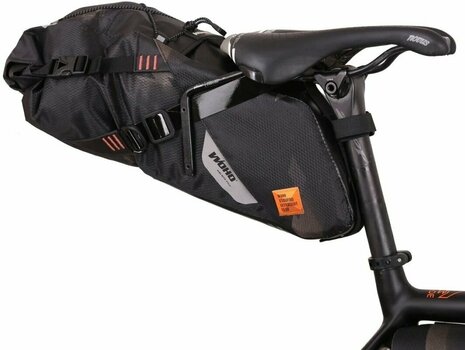 Bolsa de bicicleta Woho X-Touring Saddle Bag Dry Cyber Camo Diamond Black M Bolsa de bicicleta - 5