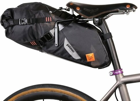 Bicycle bag Woho X-Touring Saddle Bag Dry Cyber Camo Diamond Black M - 6