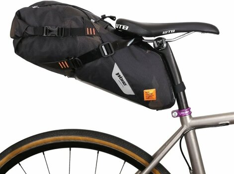 Bolsa de bicicleta Woho X-Touring Saddle Bag Dry Cyber Camo Diamond Black M Bolsa de bicicleta - 7
