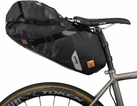 Bicycle bag Woho X-Touring Saddle Bag Dry Cyber Camo Diamond Black L - 2