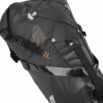 Kolesarske torbe Woho X-Touring Saddle Bag Dry Cyber Camo Diamond Black L - 8