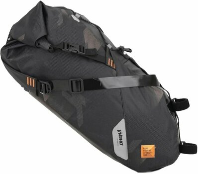 Polkupyörälaukku Woho X-Touring Saddle Bag Dry Cyber Camo Diamond Black L - 11