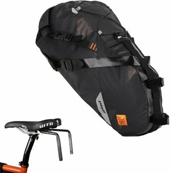 Cykelväska Woho X-Touring Saddle Bag Dry Cyber Camo Diamond Black L - 15