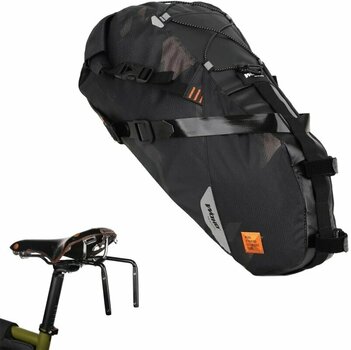 Kerékpár táska Woho X-Touring Saddle Bag Dry Cyber Camo Diamond Black L - 16