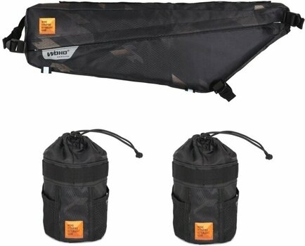 Kolesarske torbe Woho X-Touring Frame Bag Cyber Camo Diamond Black M - 2