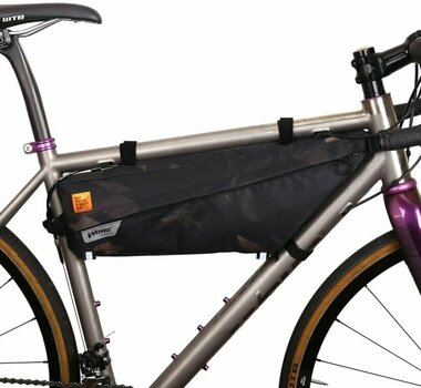 Saco para bicicletas Woho X-Touring Frame Bag Cyber Camo Diamond Black M - 11