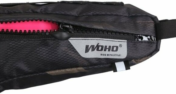 Cykelväska Woho X-Touring Frame Bag Cyber Camo Diamond Black L - 7