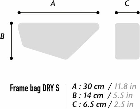 Cyklistická taška Woho X-Touring Frame Bag Dry Cyber Camo Diamond Black S 2 L - 6