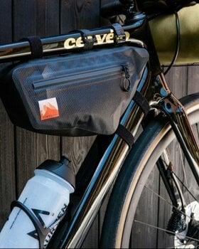 Saco para bicicletas Woho X-Touring Frame Bag Dry Bolsa de quadro Cyber Camo Diamond Black S 2 L - 10
