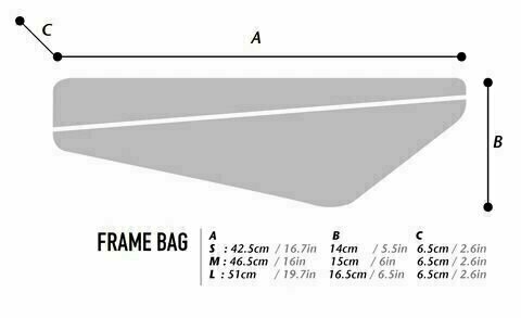 Kerékpár táska Woho X-Touring Frame Bag Cyber Camo Diamond Black M - 12
