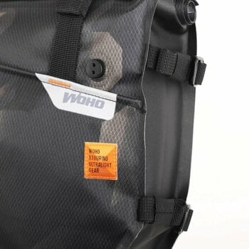 Bicycle bag Woho X-Touring Frame Bag Dry Cyber Camo Diamond Black L 12 L - 4