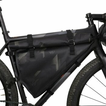 Fahrradtasche Woho X-Touring Frame Bag Dry Cyber Camo Diamond Black L 12 L - 8