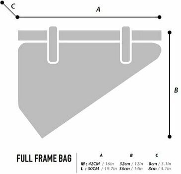 Cyklistická taška Woho X-Touring Frame Bag Dry Cyber Camo Diamond Black L 12 L - 11