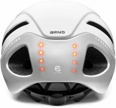 Kask rowerowy Briko E-One LED White Out/Silver L Kask rowerowy - 4