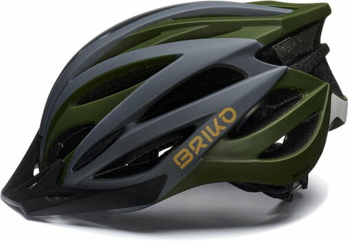 Cyklistická helma Briko Morgan Matt Thatch Green/Abbey Grey/Turmenic Yellow L Cyklistická helma - 2