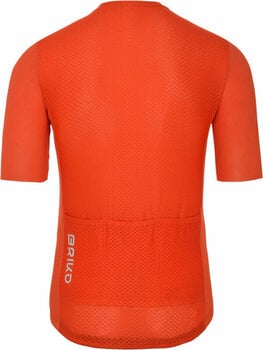 Mez kerékpározáshoz Briko Endurance Jersey Dzsörzi Orange M - 3