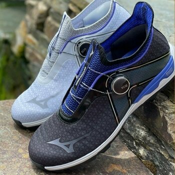 Pantofi de golf pentru bărbați Mizuno Wave Hazard Boa Black/Blue 42 - 4