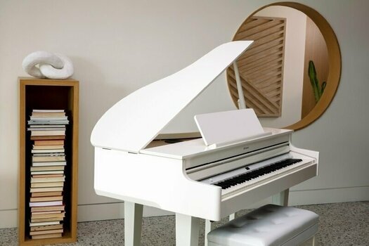 Digital Grand Piano Roland GP-6 Polished White Digital Grand Piano - 8