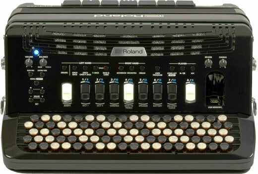 Knopfakkordeon Roland FR-4x Schwarz Knopfakkordeon - 2