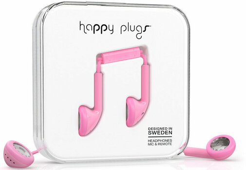 In-Ear Fejhallgató Happy Plugs Earbud Pink - 2