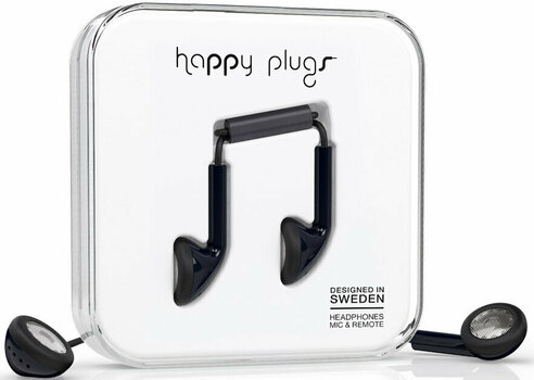Ecouteurs intra-auriculaires Happy Plugs Earbud Black - 2