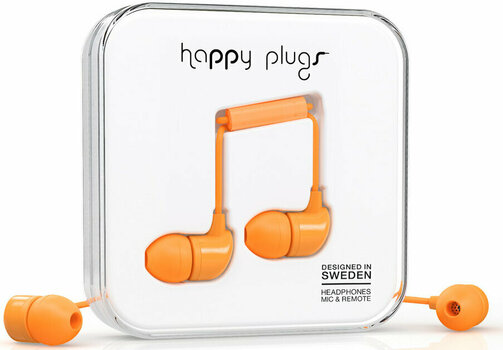 In-ear hörlurar Happy Plugs In-Ear Orange - 2