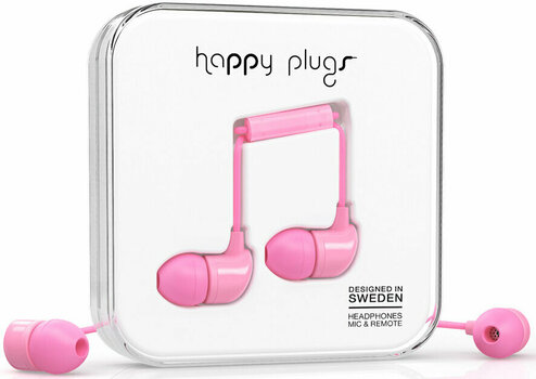 Auscultadores intra-auriculares Happy Plugs In-Ear Pink - 2