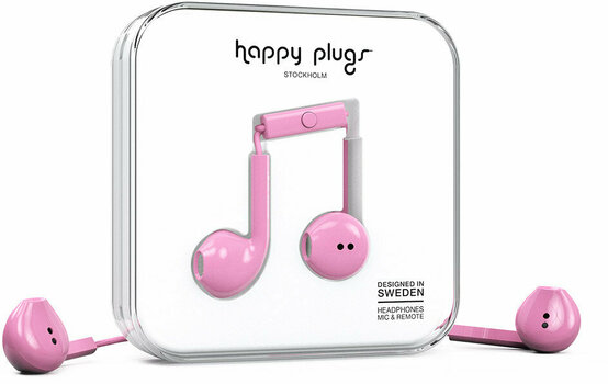 Sluchátka do uší Happy Plugs Earbud Plus Pink - 2