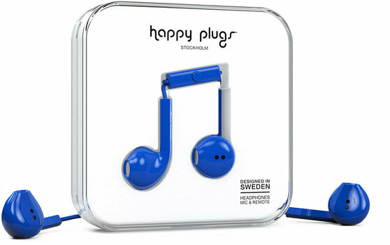 In-Ear Fejhallgató Happy Plugs Earbud Plus Cobalt - 2