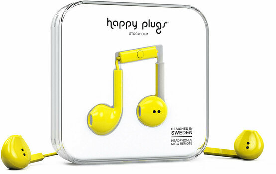 Ecouteurs intra-auriculaires Happy Plugs Earbud Plus Yellow - 2
