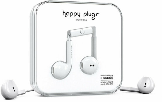In-ear hörlurar Happy Plugs Earbud Plus White - 2