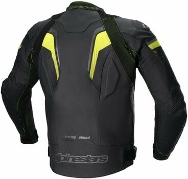 Кожено яке Alpinestars GP Plus R V3 Rideknit Leather Jacket Black/Yellow Fluo 50 Кожено яке - 2