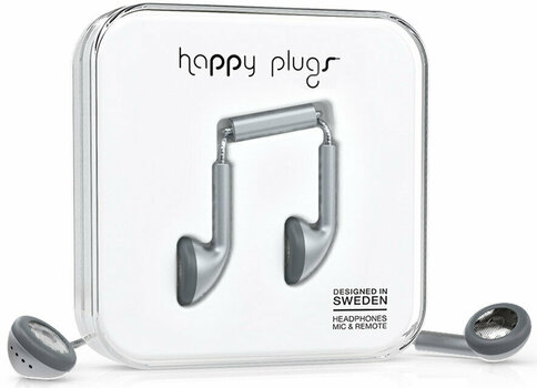 In-Ear Headphones Happy Plugs Earbud Space Grey Matte Deluxe Edition - 2