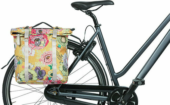 Bolsa de bicicleta Basil Bloom Field Double Pannier Bag MIK Amarillo 28 - 35 L - 4