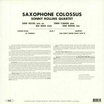 Disque vinyle Sonny Rollins - Saxophone Colossus (Blue Coloured) (LP) - 2