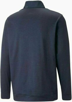 Tröja Puma Cloudspun Colorblock 1/4 Zip Mens Sweater Navy Blazer/Navy Blazer XL - 2