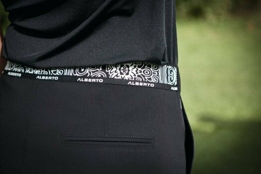 Calças Alberto Sarah Summer Jersey Womens Trousers Black 32 - 3