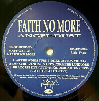 Vinyl Record Faith No More - Angel Dust (Gatefold Sleeve) (2 LP) - 5