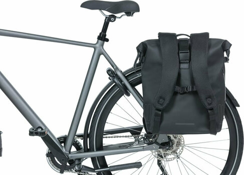 Geantă pentru bicicletă Basil SoHo Bicycle Backpack Nordlicht Night Black 17 L - 9